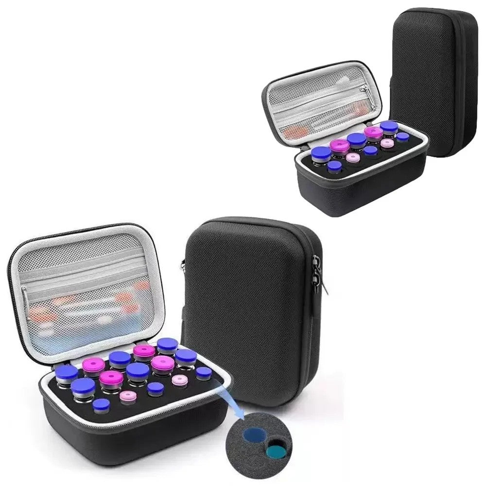 Compact 10-slot EVA carry case with foam tray