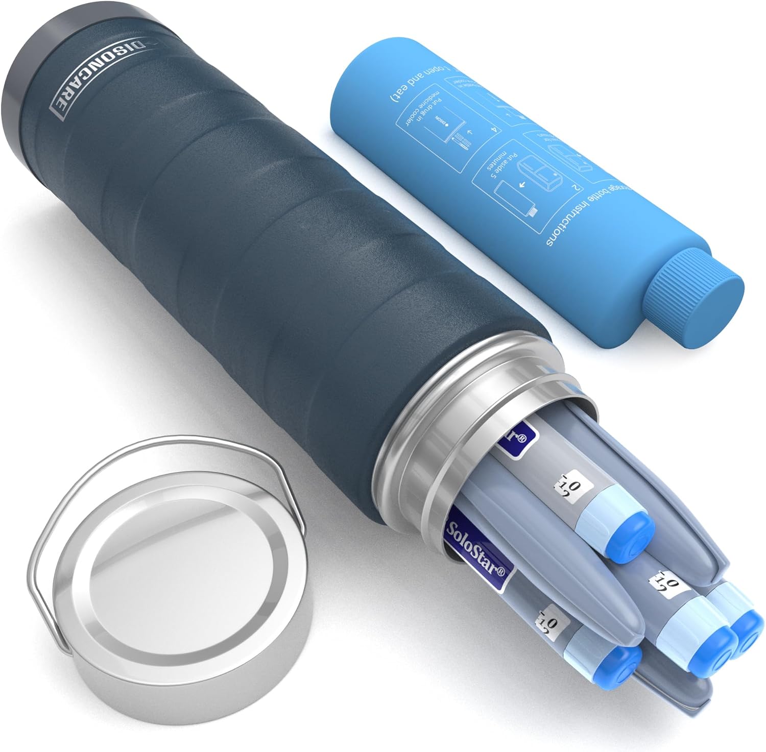 Large-capacity insulated travel cooling case with dual cool packs